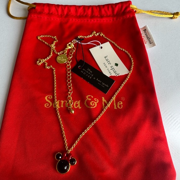 Kate Spade X Disney, Minnie Mouse. Red, Gold, and Black Necklace - Picture 10 of 12